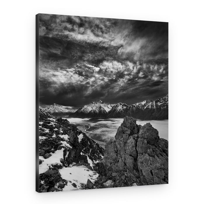 Dramatic Mountain View – Canvas Print