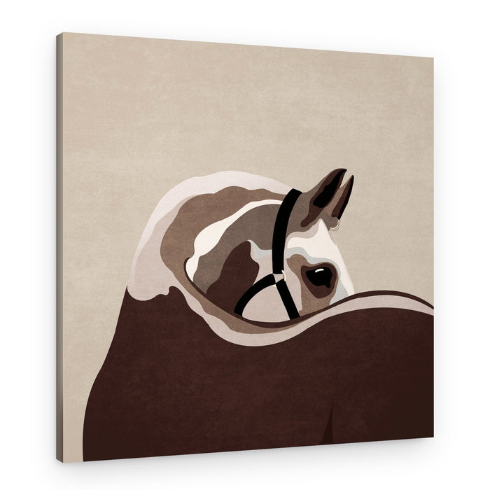 Gentle Equine Curve – Canvas Print