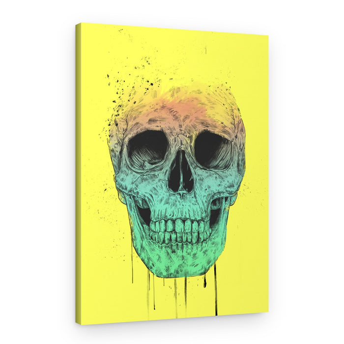 Vibrant Gradient Skull – Canvas Print