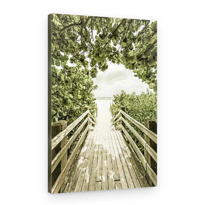 Tropical Beach Path – Canvas Print