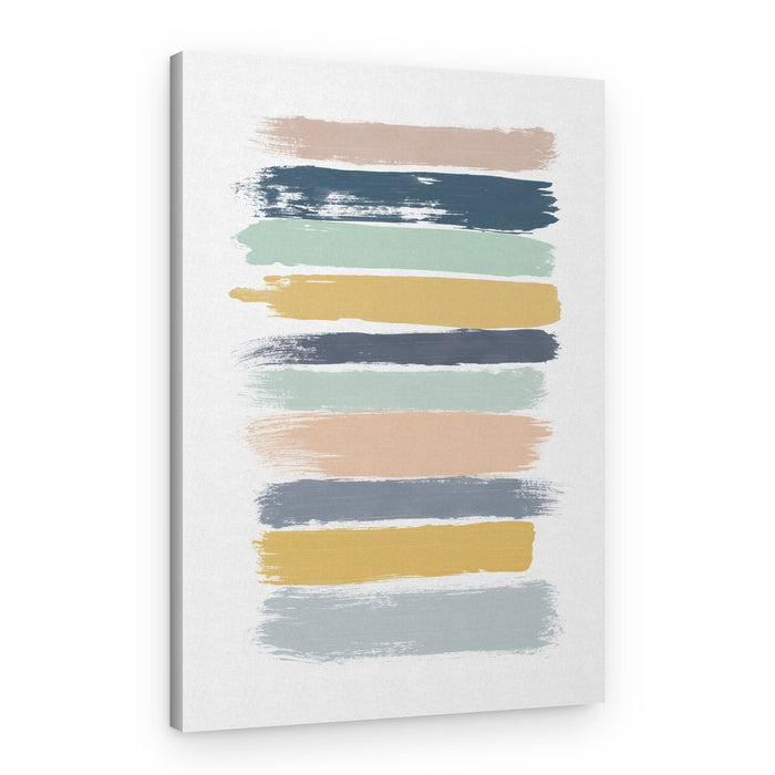 Muted Brushstroke Palette – Canvas Print