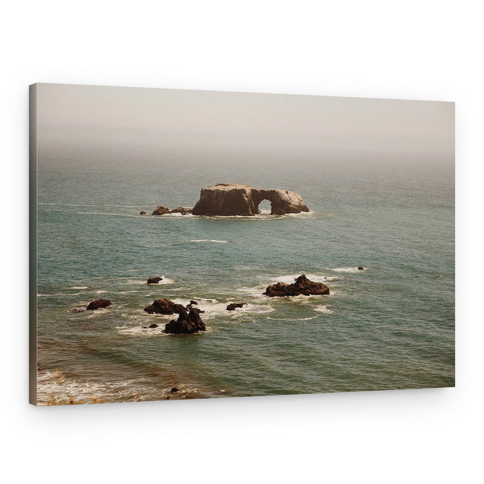 Misty Ocean Arch – Canvas Print