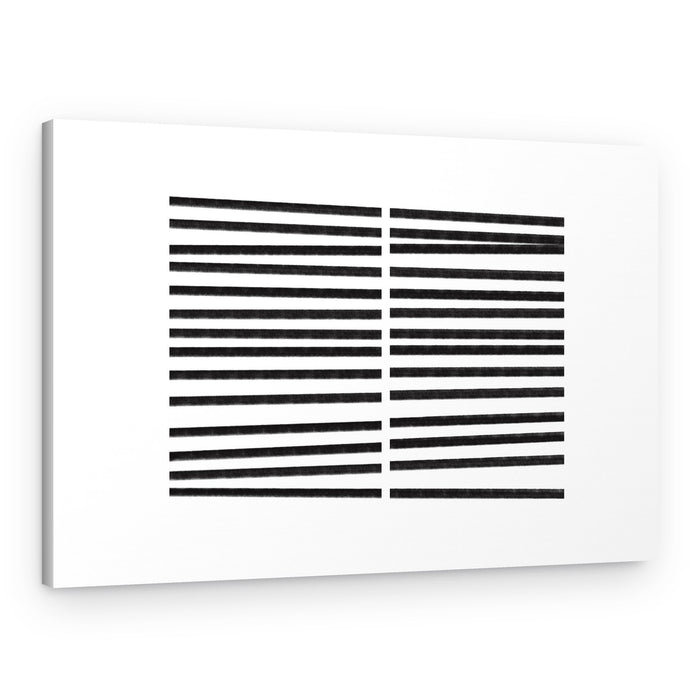 Parallel Black Lines – Canvas Print