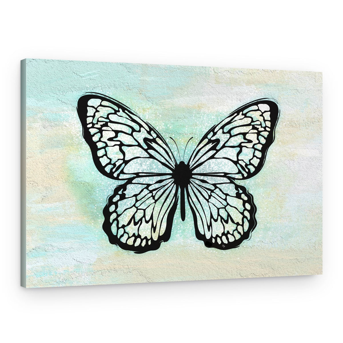 Elegant Butterfly Shimmer – Canvas Print