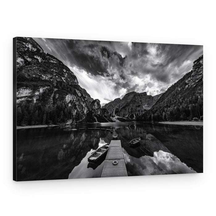 Dramatic Alpine Lake – Canvas Print
