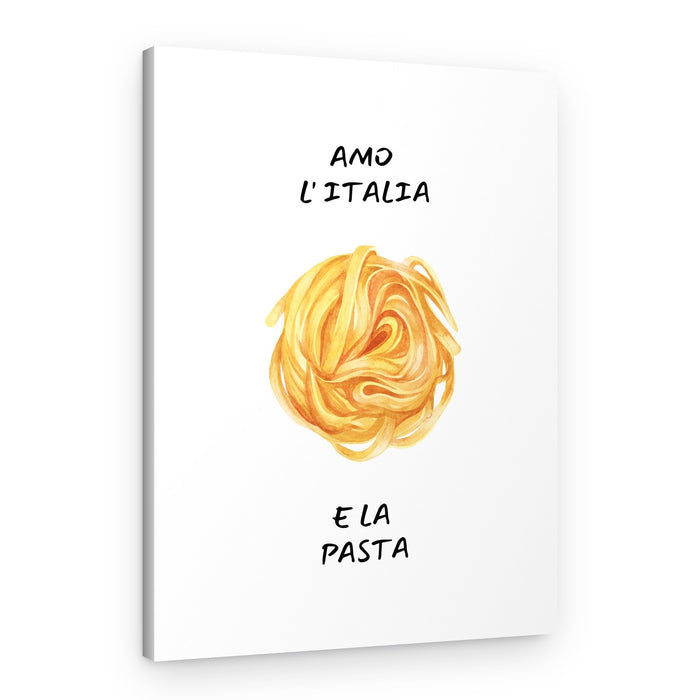 Love Italy Pasta – Canvas Print