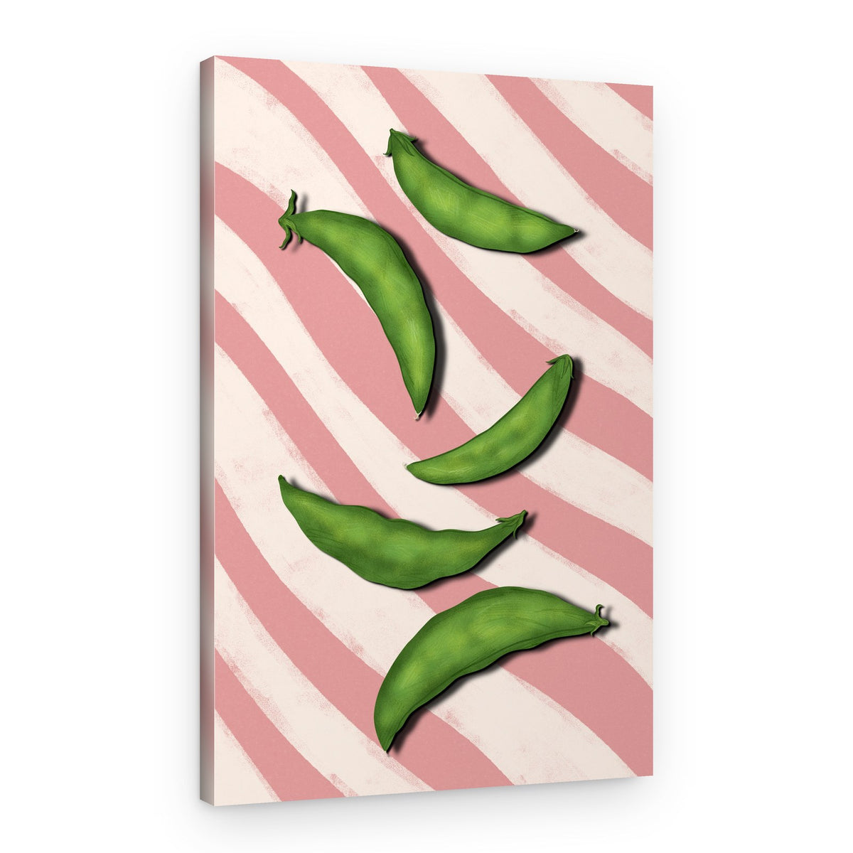 Green Pea Pods – Canvas Print