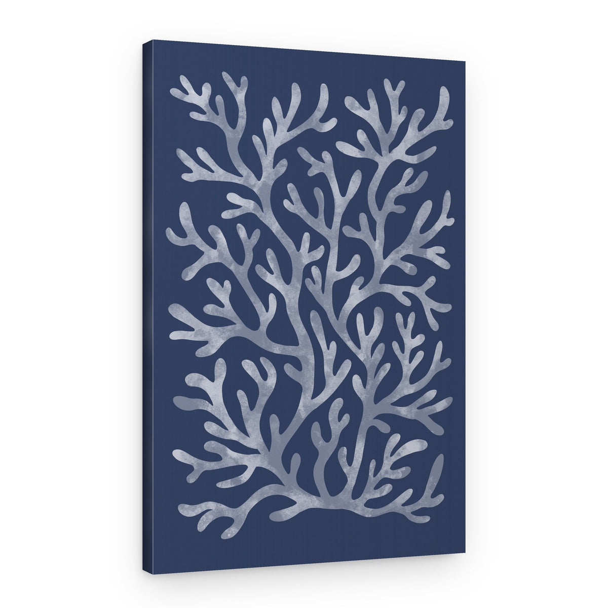 Blue Coral Branches – Canvas Print