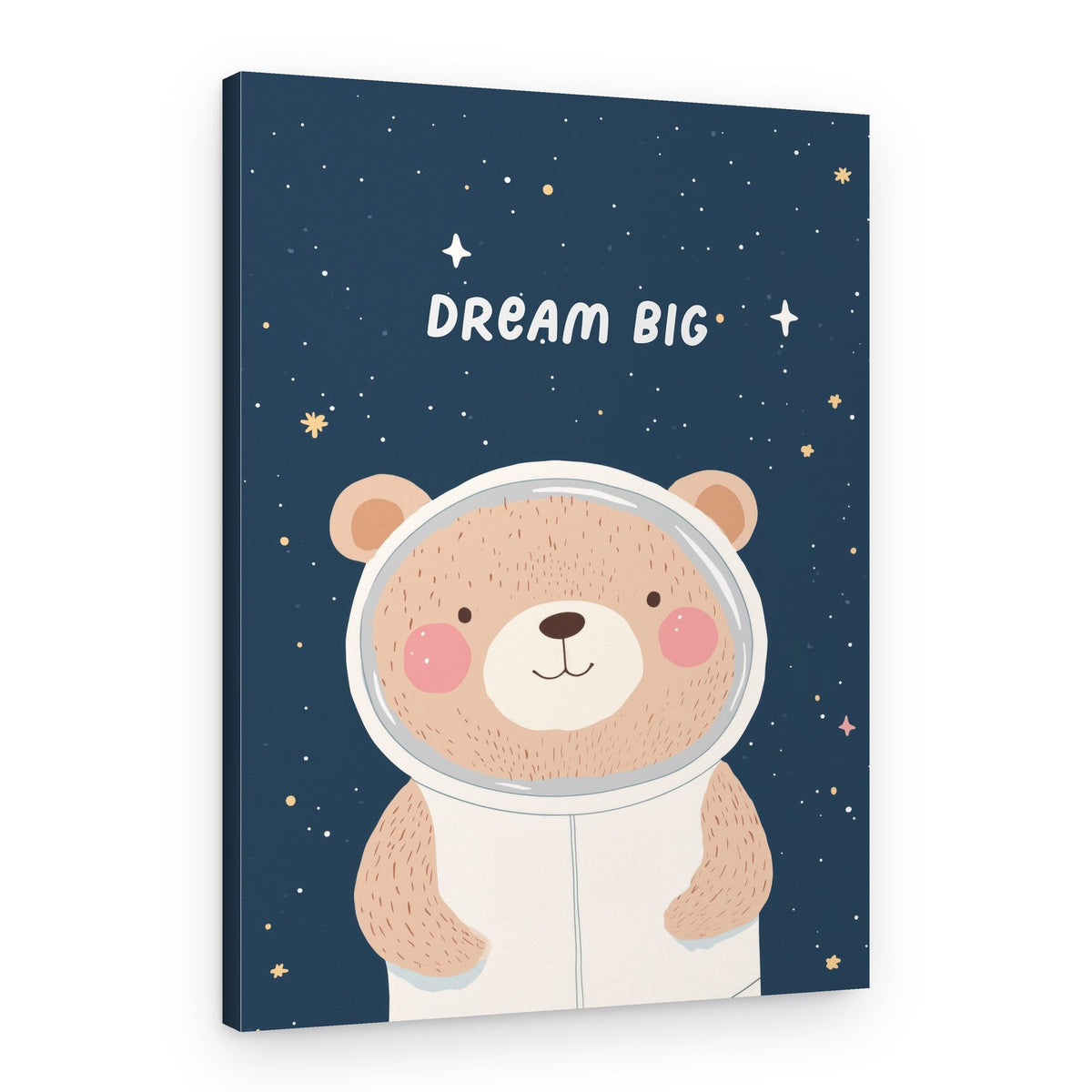 Space Explorer Bear – Canvas Print