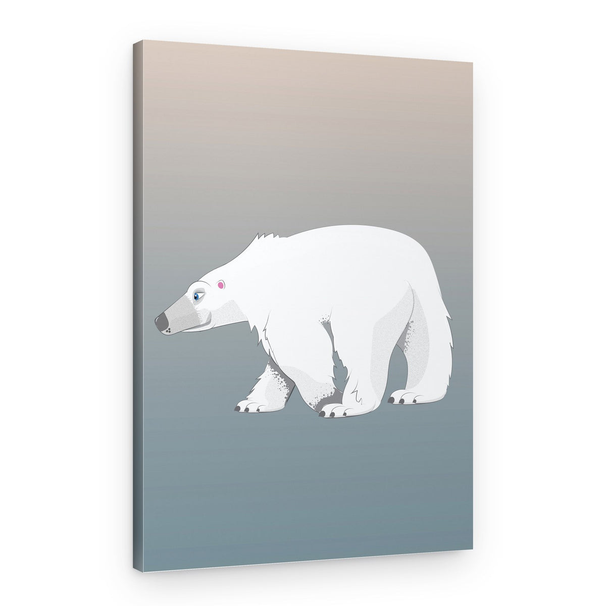 Serene Polar Bear – Canvas Print