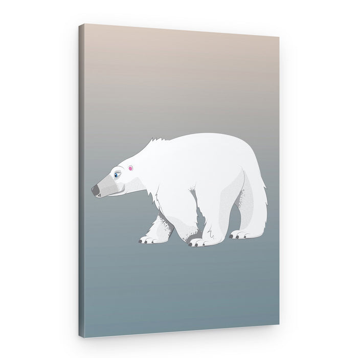 Serene Polar Bear – Canvas Print