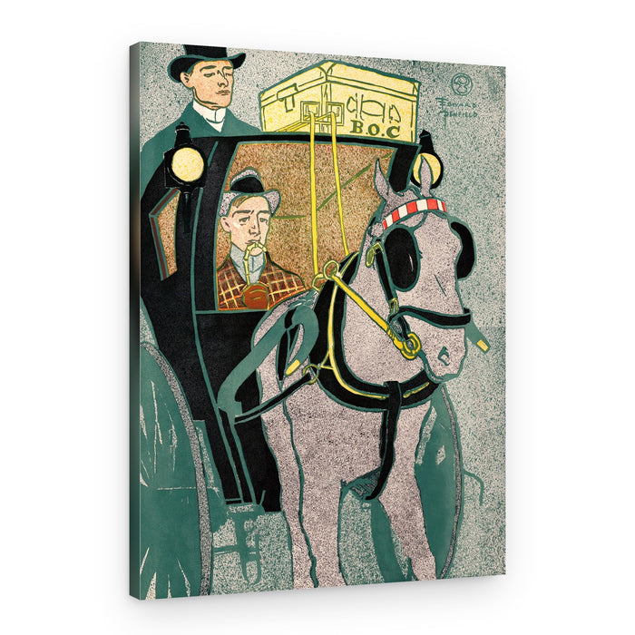 Man In Carriage (1896) – Canvas Print