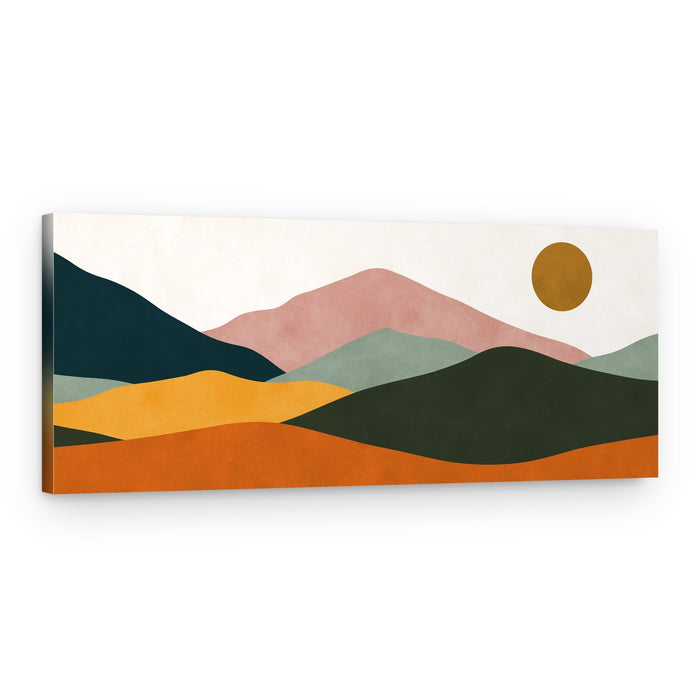 Serene Mountain Layers – Canvas Print