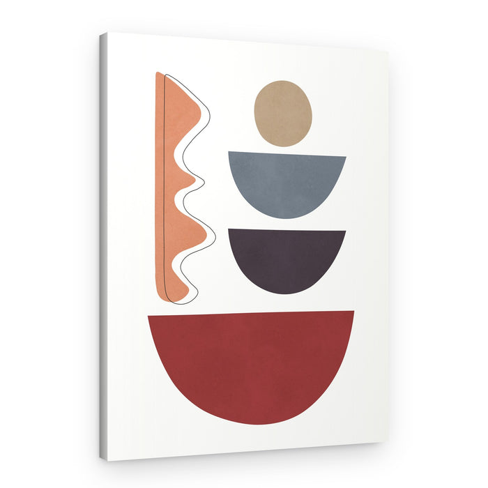 Muted Earthy Abstract Shapes – Canvas Print