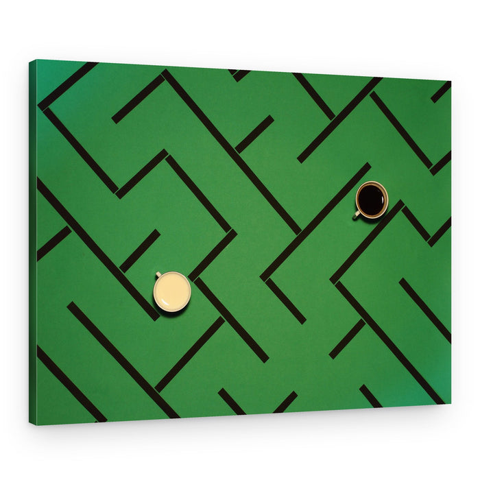 Coffee Maze Journey – Canvas Print