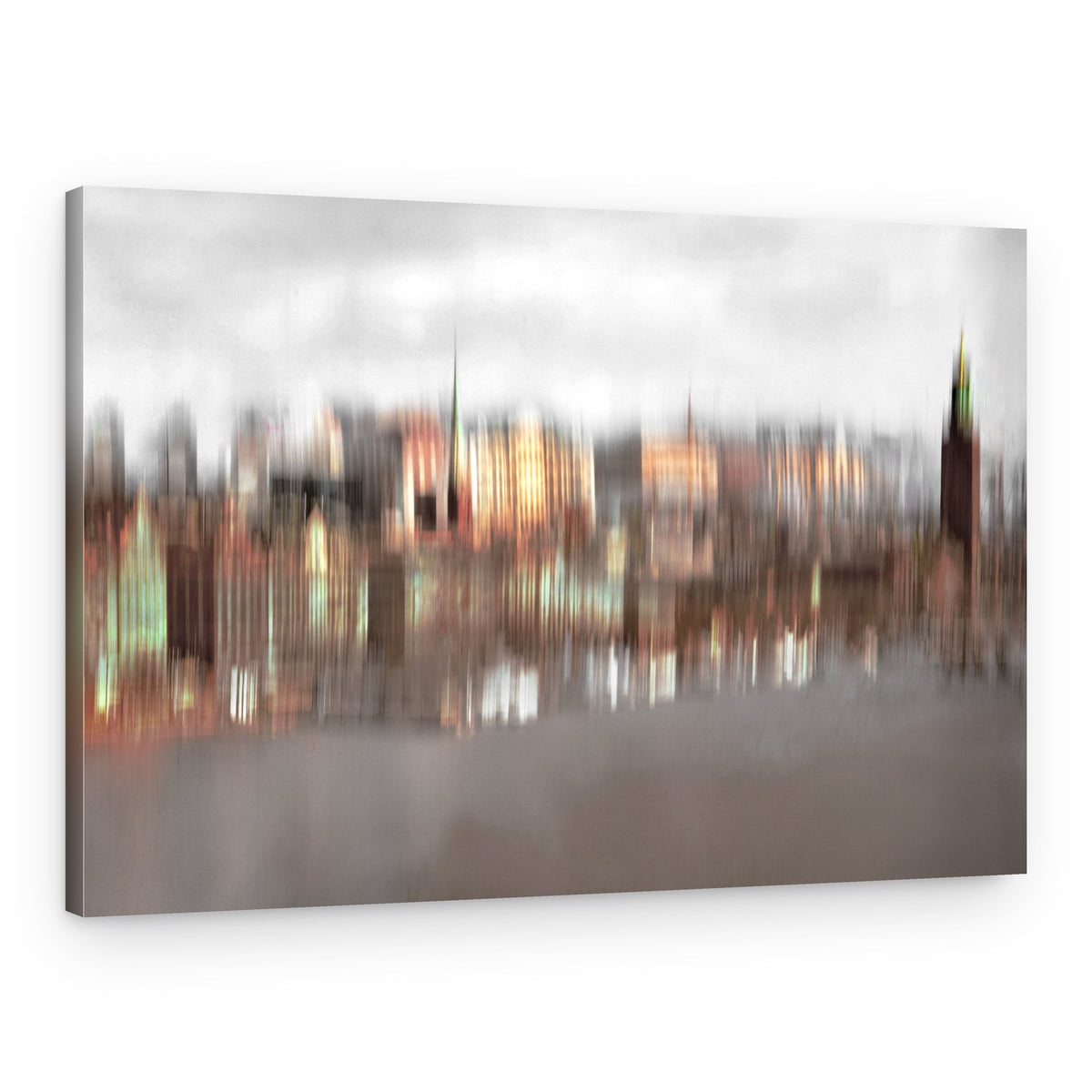 Abstract City Glow – Canvas Print