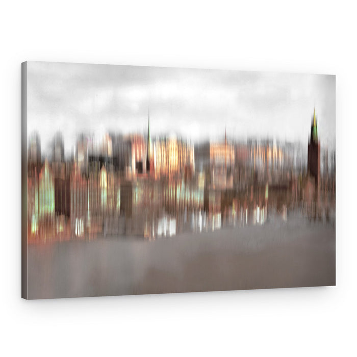 Abstract City Glow – Canvas Print