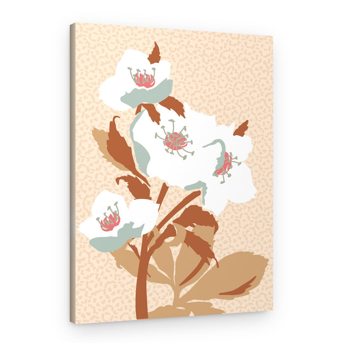 Gentle White Blooms – Canvas Print