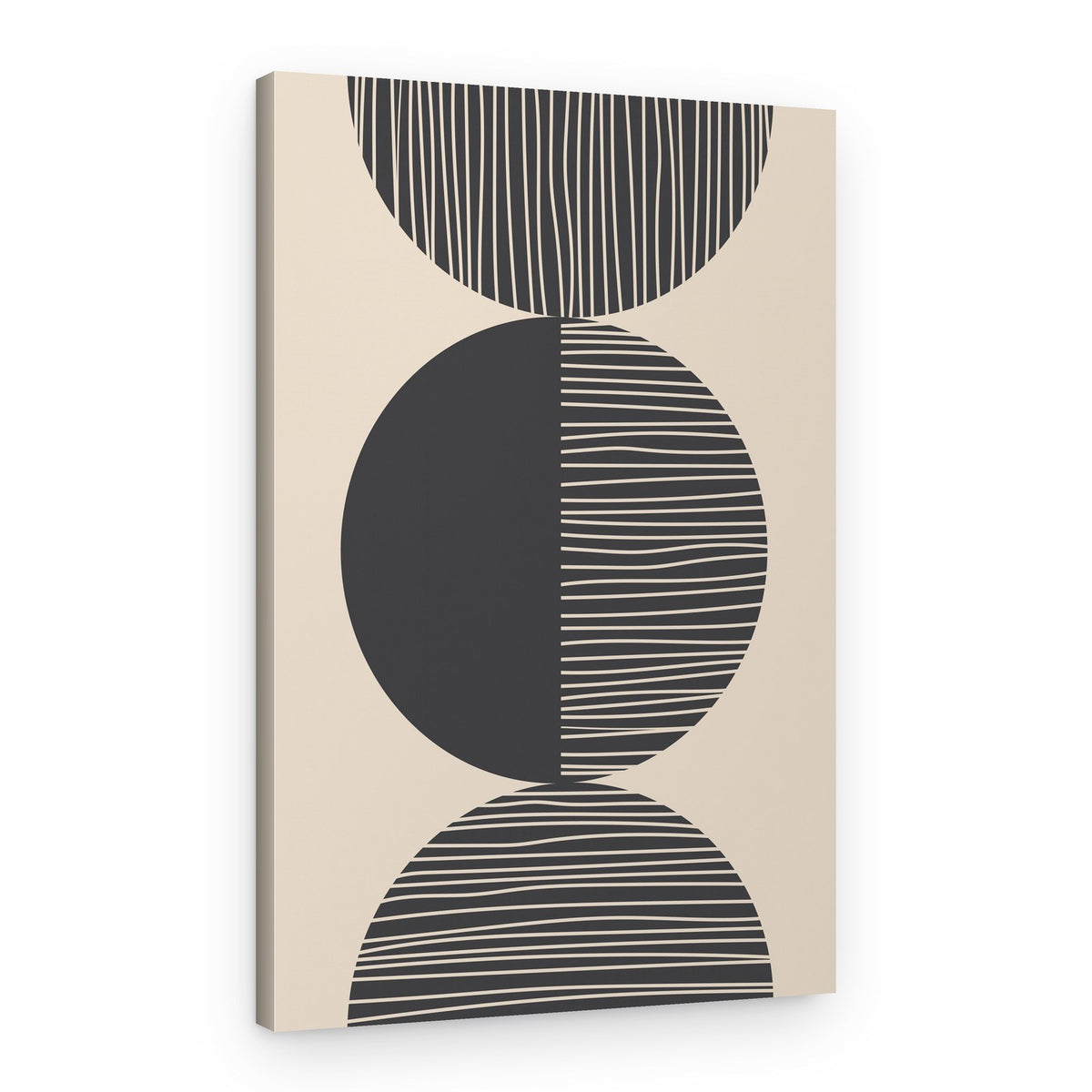 Stacked Geometric Circles – Canvas Print