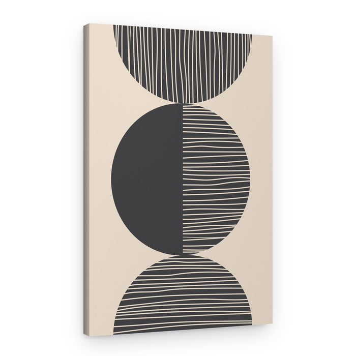 Stacked Geometric Circles – Canvas Print