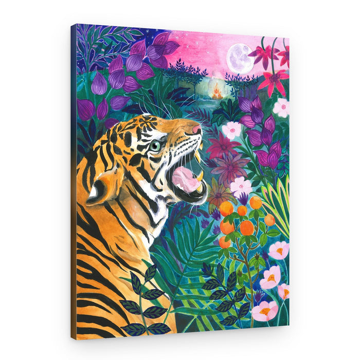 Tiger Roaring – Canvas Print