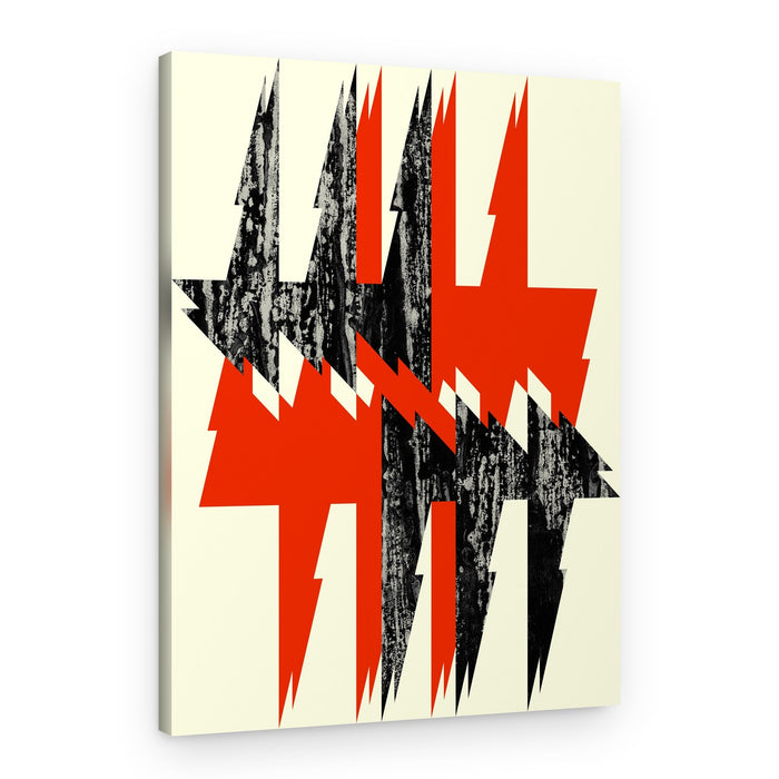 Bold Jagged Lightning – Canvas Print