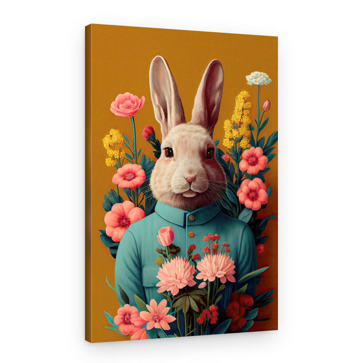 Bunny in Bloom – Canvas Print
