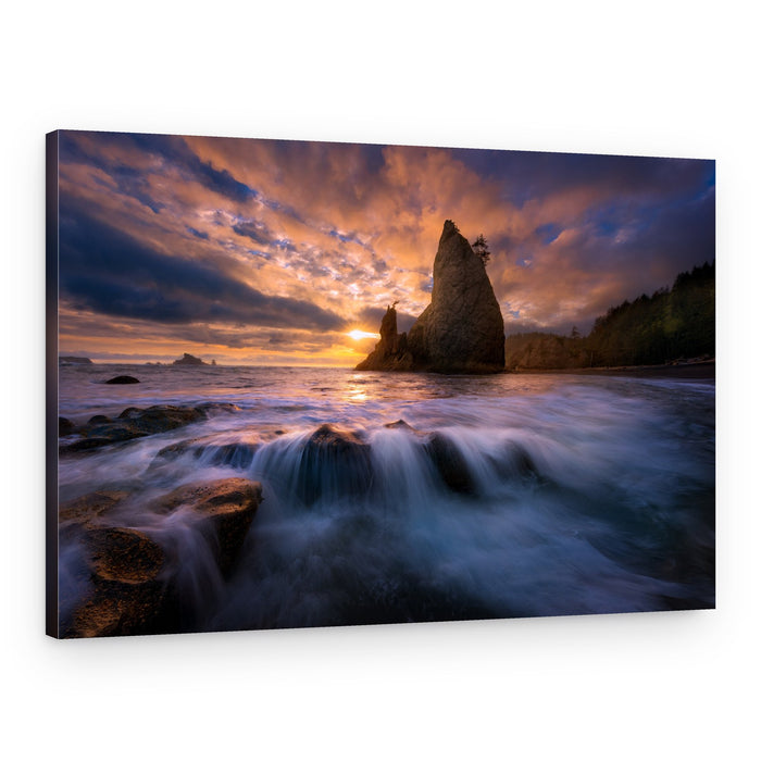 Majestic Sea Stack Sunset – Canvas Print
