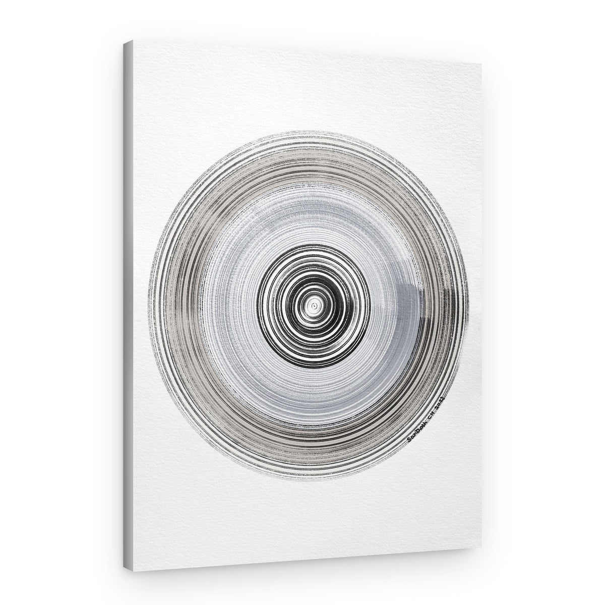 Concentric Ripple Circles – Canvas Print