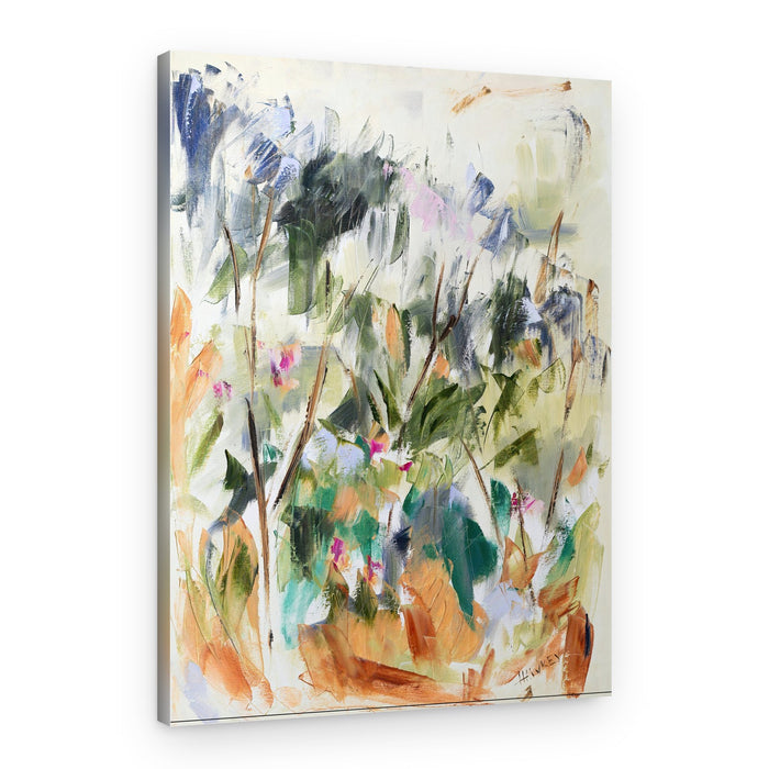 Vibrant Garden Abstract – Canvas Print