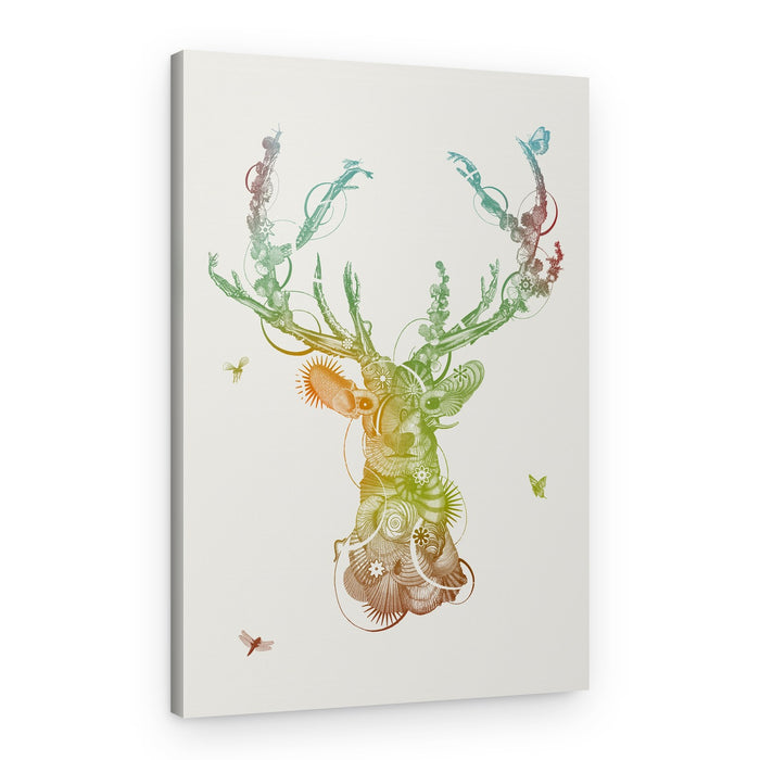 Intricate Fantasy Stag – Canvas Print