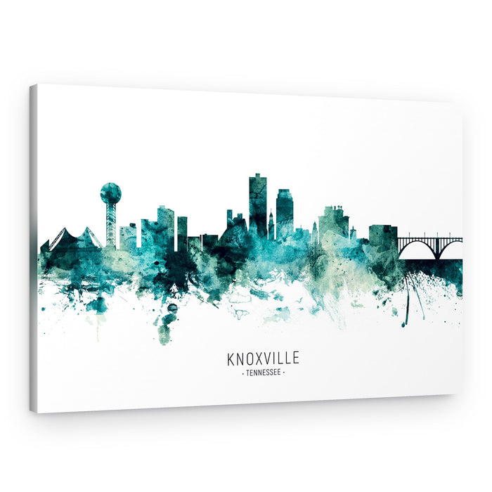 Knoxville Watercolor Skyline – Canvas Print