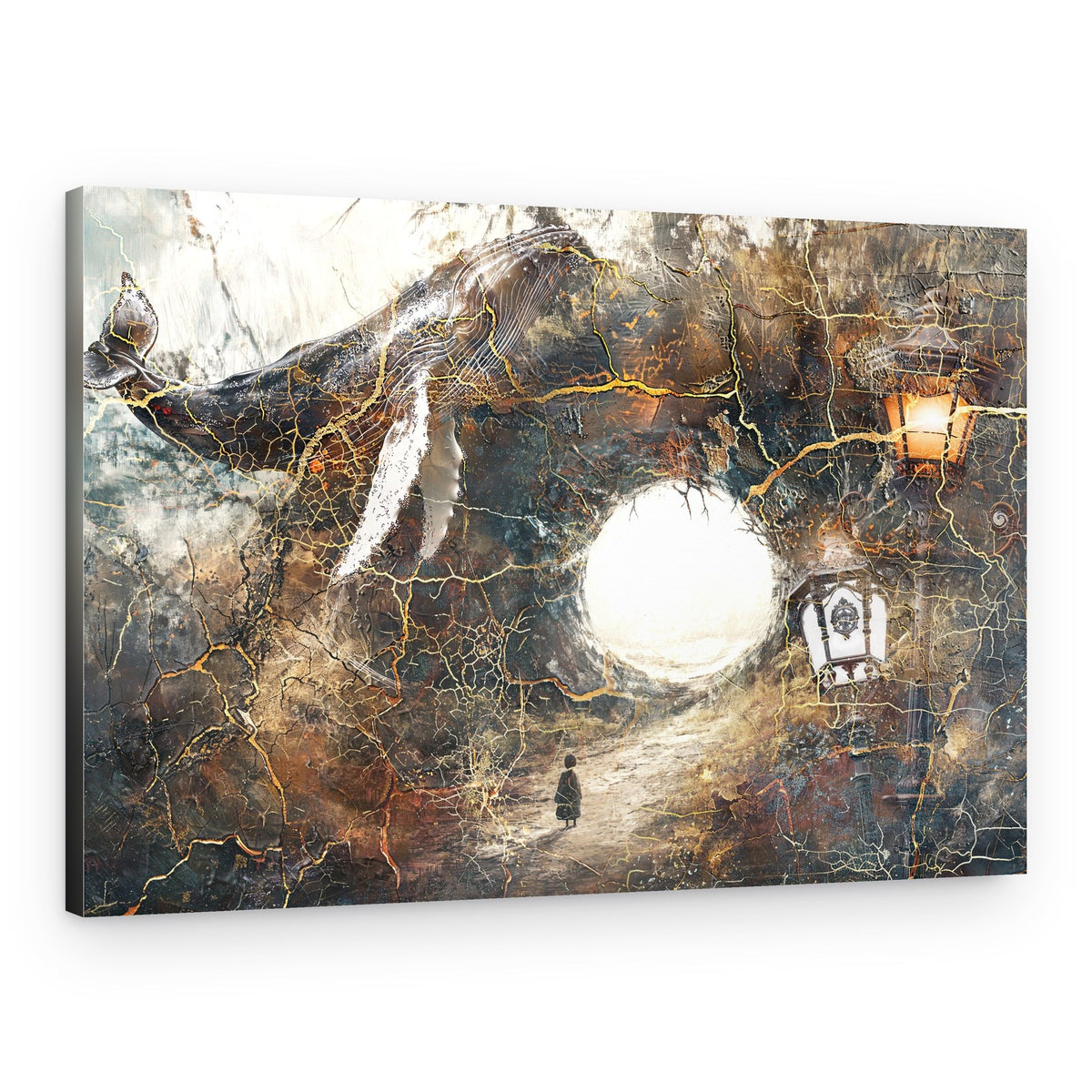 Mystical Whale Path – Canvas Print