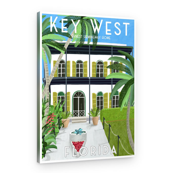 Hemingway Key West House – Canvas Print