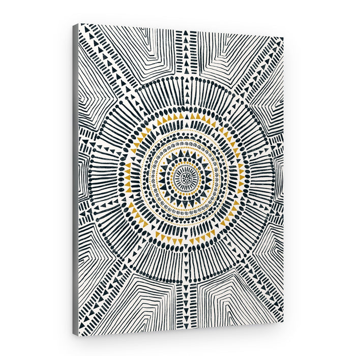 Bohemian Sunburst Mandala – Canvas Print