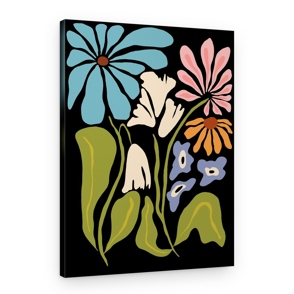 Groovy Floral Garden – Canvas Print
