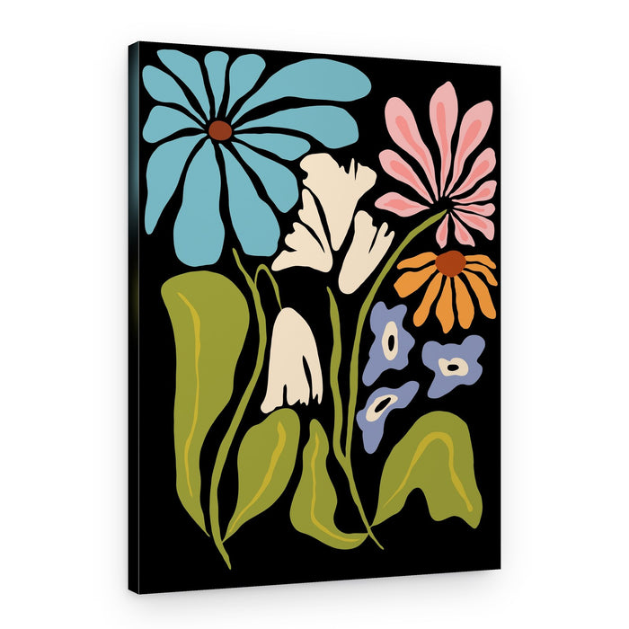 Groovy Floral Garden – Canvas Print