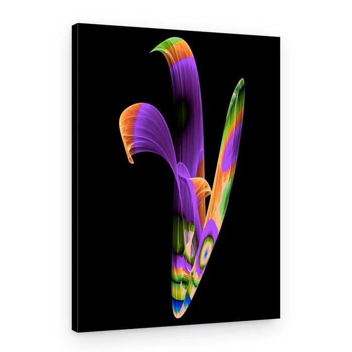 Vibrant Flowing Forms – Canvas Print