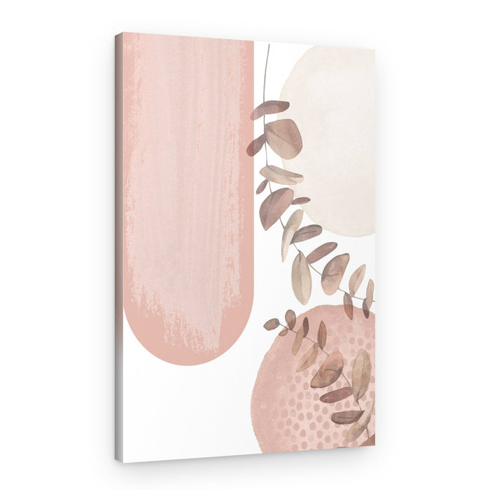 Eucalyptus Blush Shapes – Canvas Print