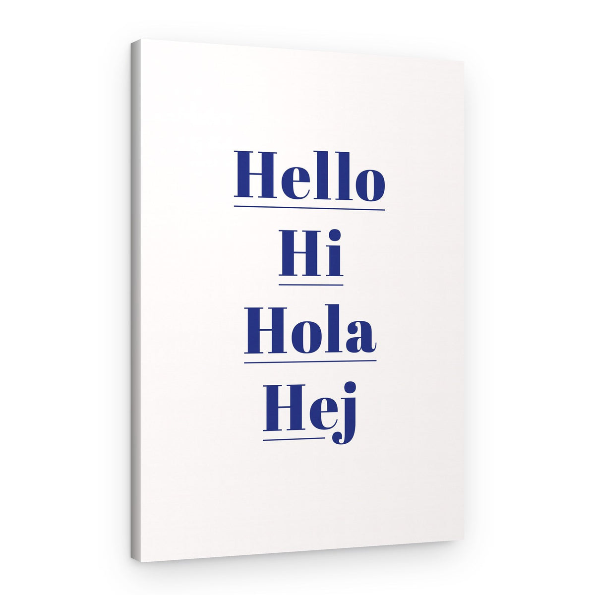 Hello Different Languages – Canvas Print