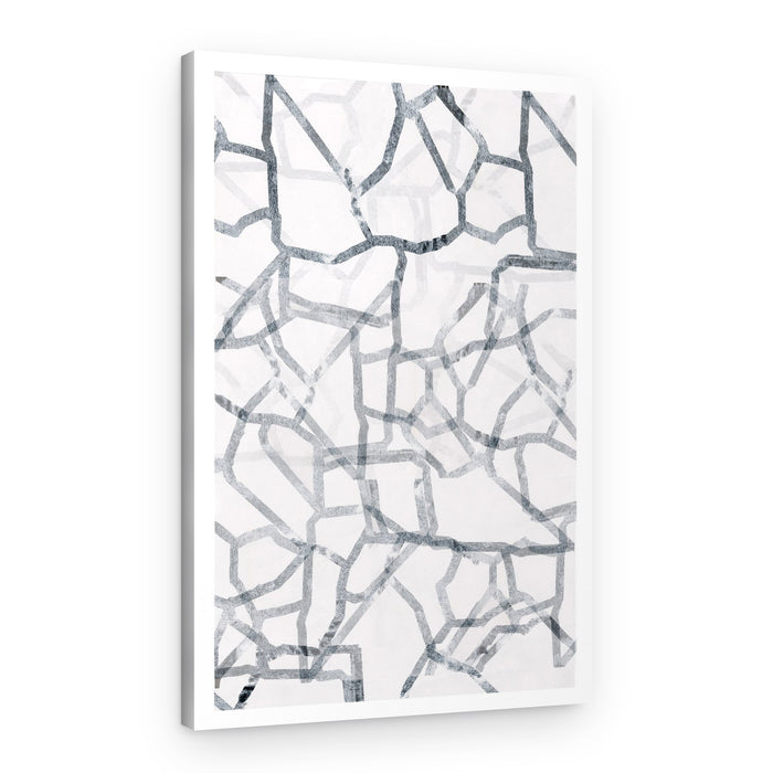 Abstract Gray Network – Canvas Print