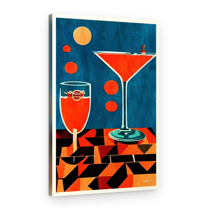 Retro Cocktail Table – Canvas Print