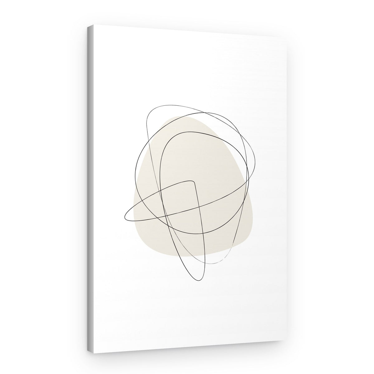 Fluid Lines Organic Shapes – Canvas Print