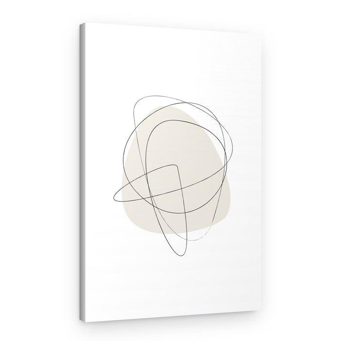 Fluid Lines Organic Shapes – Canvas Print