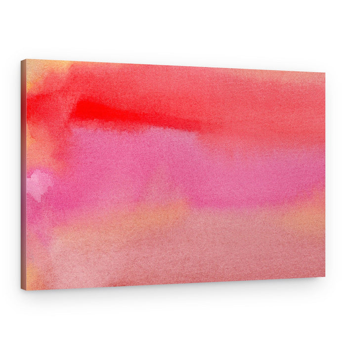 Soft Red Pink Gradient – Canvas Print