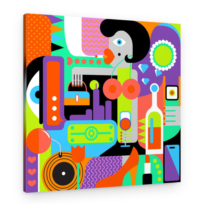 Pop Art Glam Lifestyle – Canvas Print