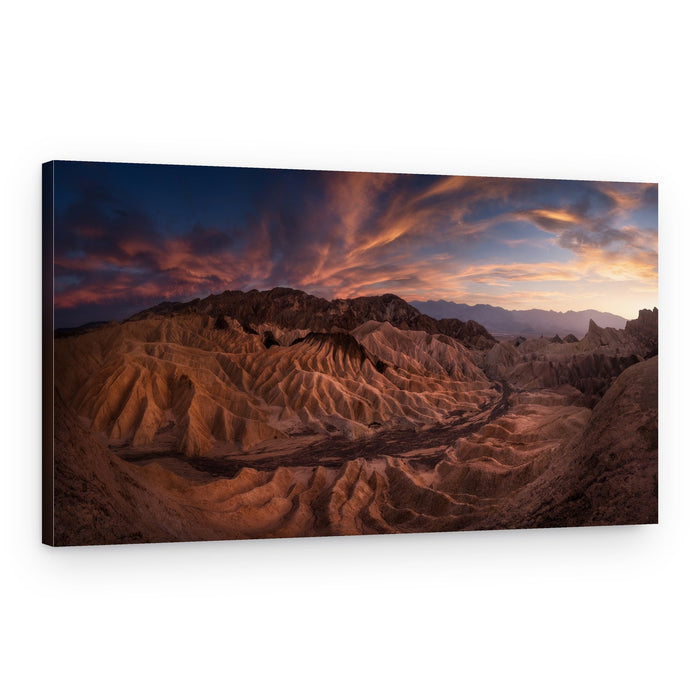Golden Badlands Sunset – Canvas Print