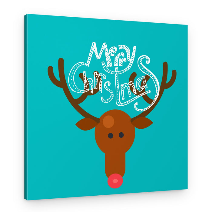 Merry Christmas Reindeer – Canvas Print