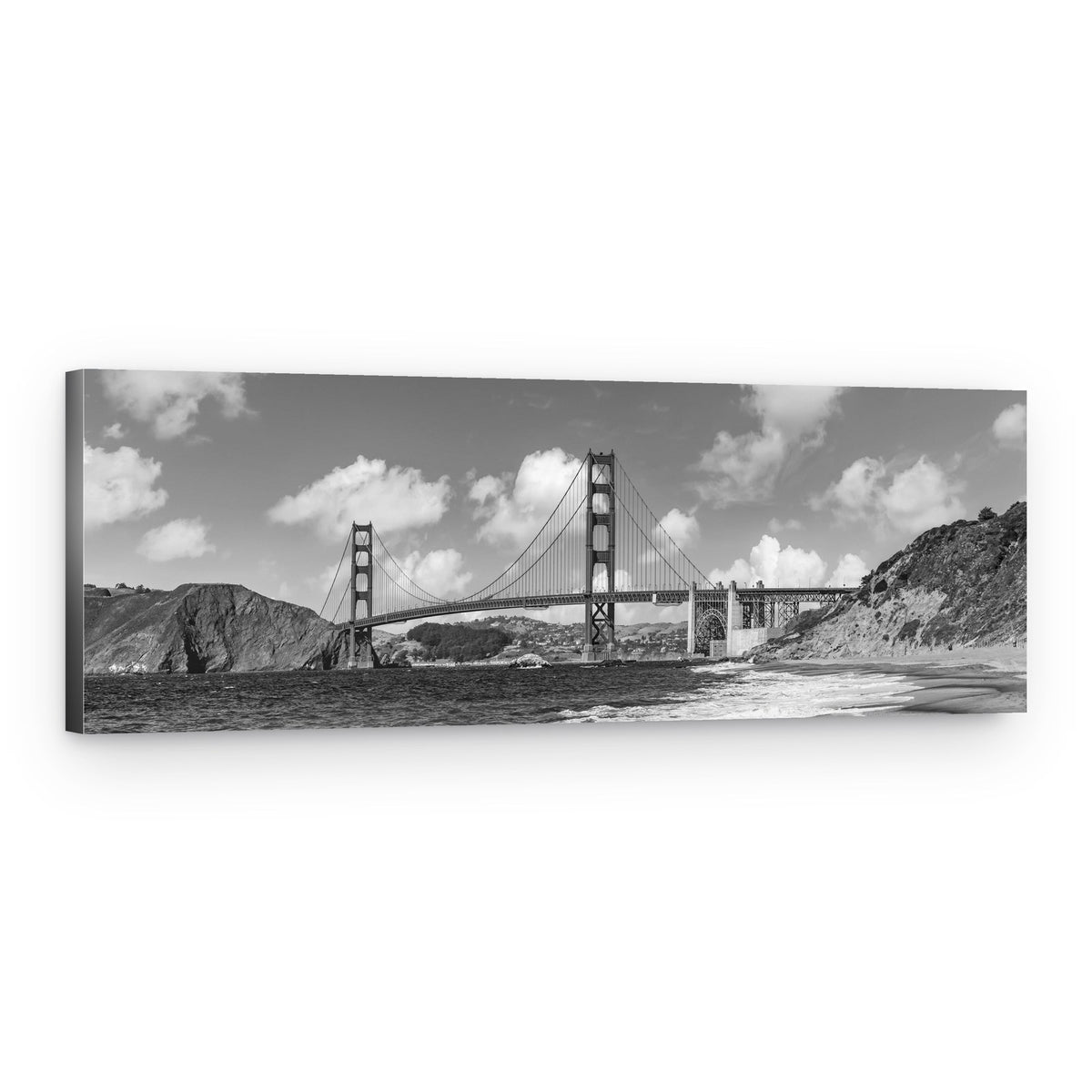 Golden Gate From Beach – Canvas Print