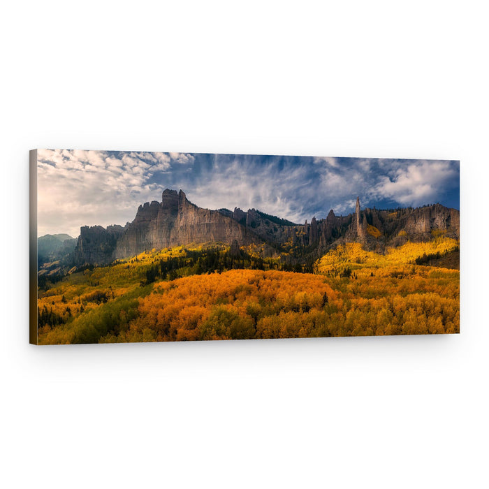 Golden Aspen Peaks – Canvas Print
